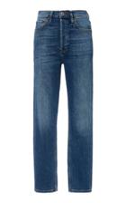 Re/done Cropped High-rise Slim-fit Jeans Size: 24