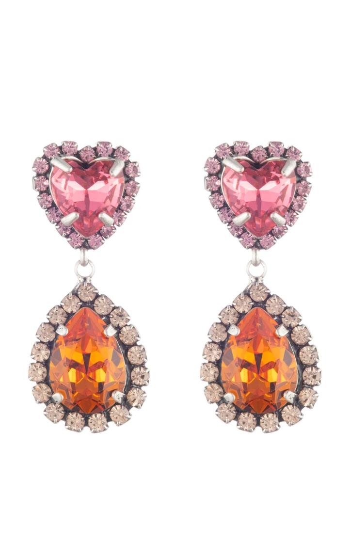 Dannijo Kate Silver-plated And Crystal Earrings