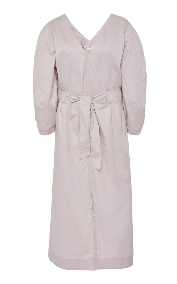 Moda Operandi Sea Gabriette Waist Tie Midi Dress Size: 0
