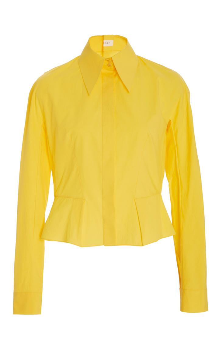 Delpozo Peplum Button Down Shirt