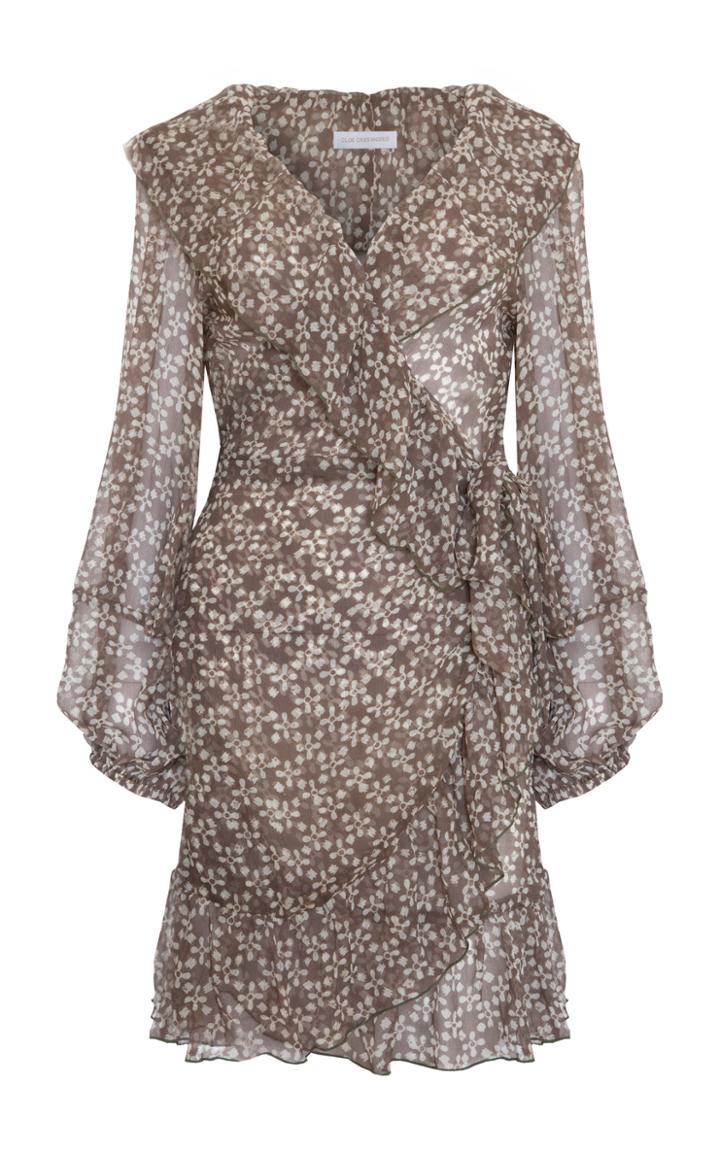 Moda Operandi Cloe Cassandro Kimi Silk Wrap Dress Size: Xs