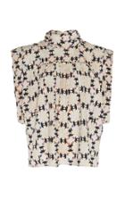 Isabel Marant Berthe Printed Silk Blouse