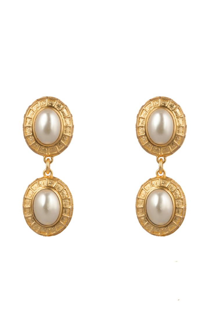 Moda Operandi Valre Gold-plated Willow Pearl Earrings