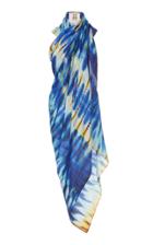 Figue Tie-dyed Cotton-voile Pareo