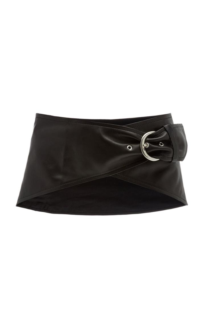 Isabel Marant Mosa Wide Leather Waist Belt