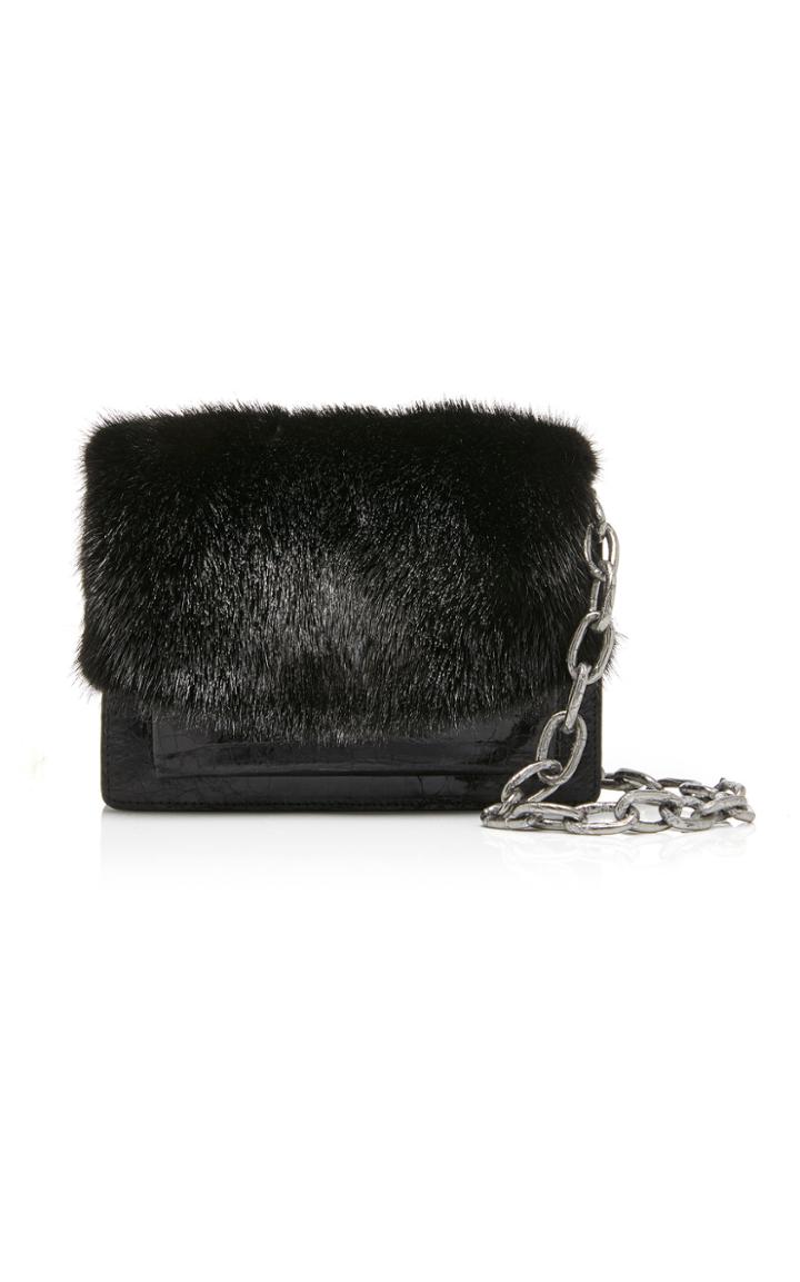 Nancy Gonzalez Mink And Crocodile Wallet On Chain