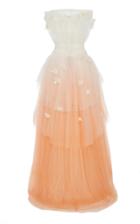 Pamella Roland Ombre Tulle Strapless Gown