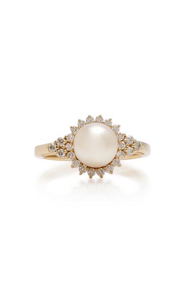 Ashley Zhang Giverny 14k Gold Pearl Ring