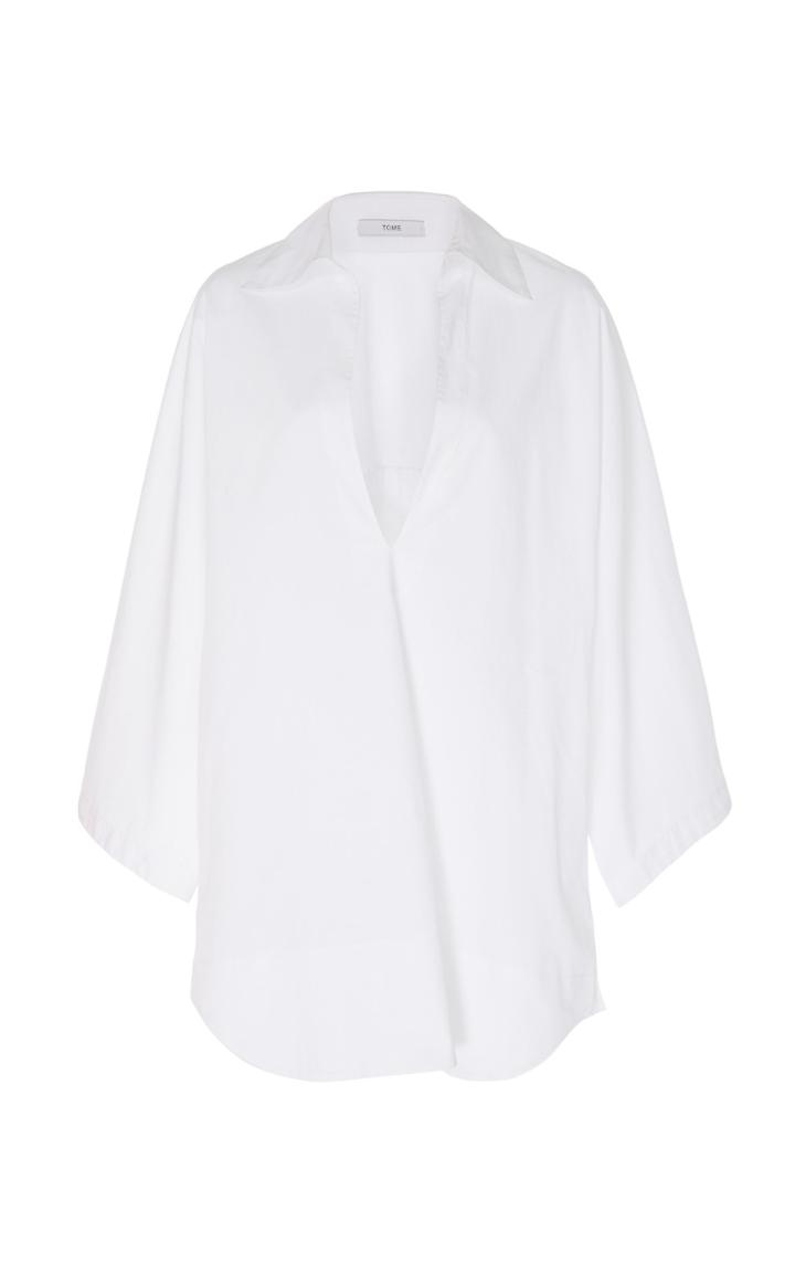 Tome V Neck Cotton Tunic