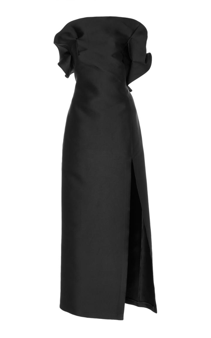 Marisa Witkin Ruffled Satin Gown
