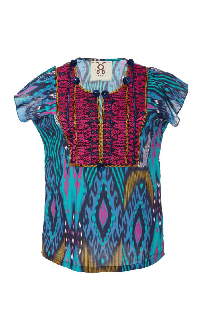 Figue Emily Cap Sleeve Cotton Top