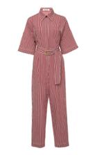 Diane Von Furstenberg Short Sleeve Pocket Jumpsuit