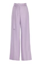 Sally Lapointe Duchess Satin Wide-leg Pants Size: 2