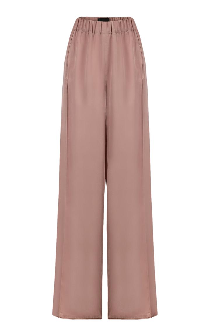 Moda Operandi Bevza Satin Wide-leg Square Pants