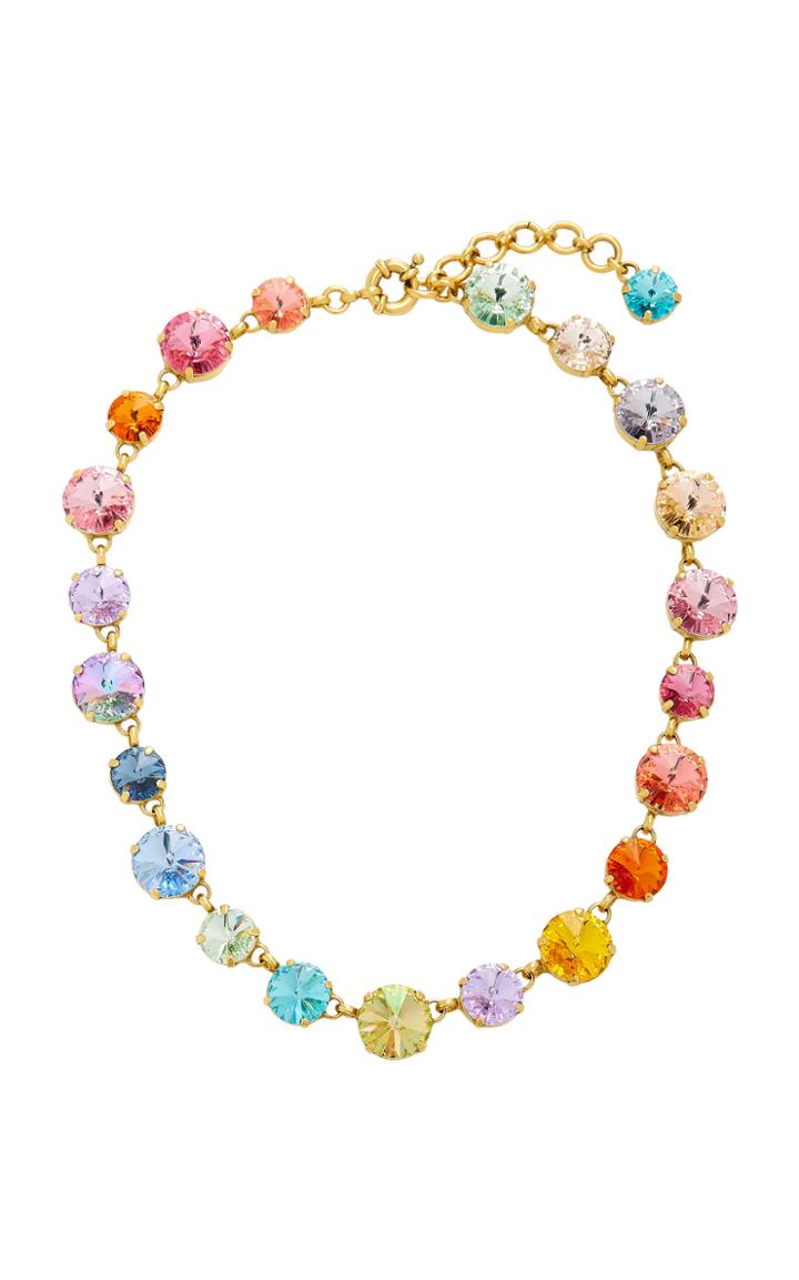 Roxanne Assoulin Swarovski Crystal And Gold-plated Necklace