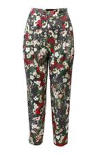 Anouki Multicolor Flower Print Cropped Pants