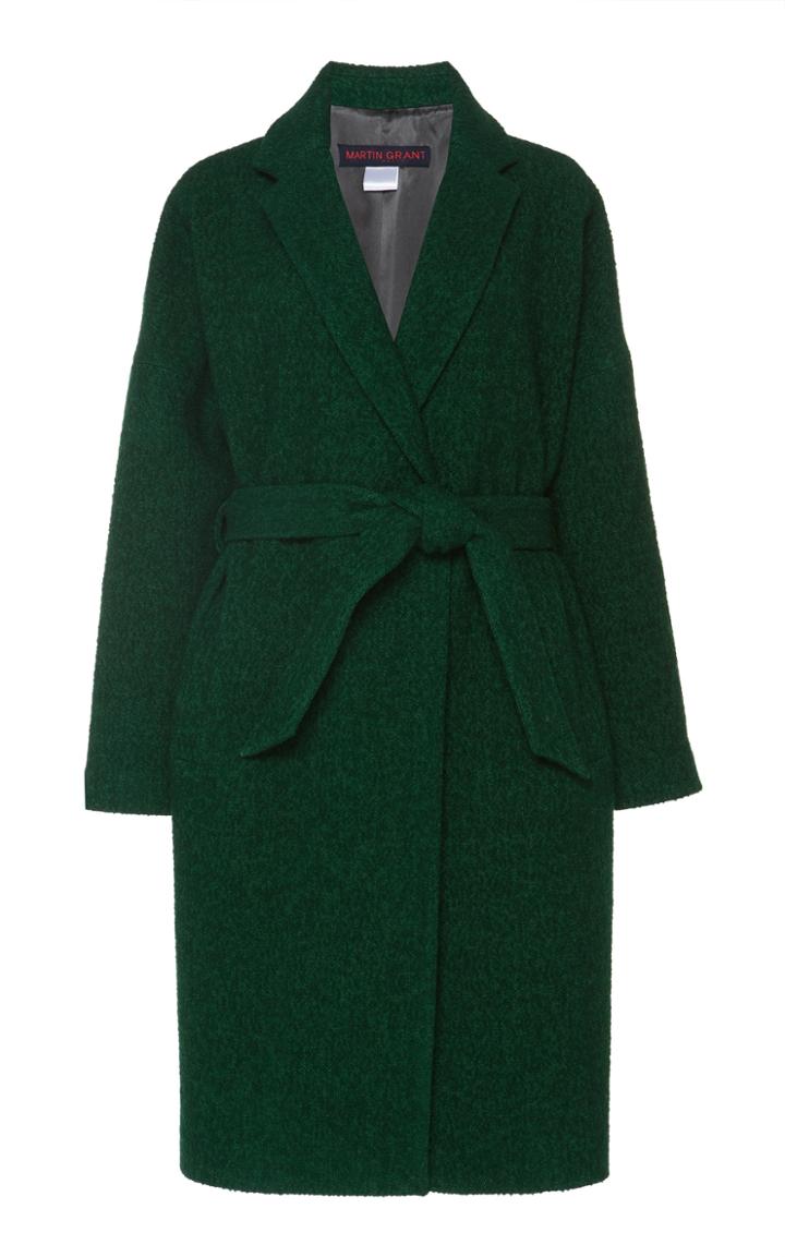 Martin Grant Cotton Blend Cardigan Coat