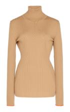 Victoria Beckham Merino Wool Slim Fit Rib Knit Sweater