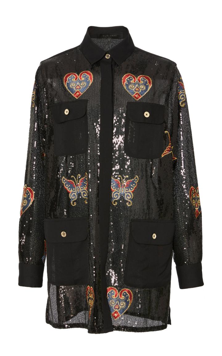 Elie Saab Sequin Detail Jacket