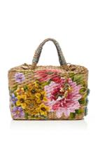 Pro Floral Straw Basket Bag