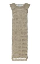 Moda Operandi Tuinch Cotton-silk Mixed-knit Midi Dress Size: S