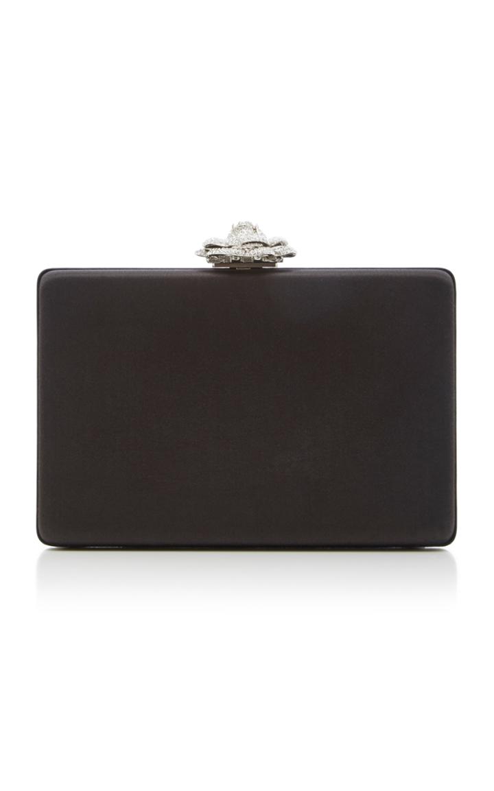 Oscar De La Renta Rogan Satin Box Clutch