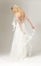 Savannah Miller Blythe Fit And Flare Crepe And Tulle Gown With Lace Trim