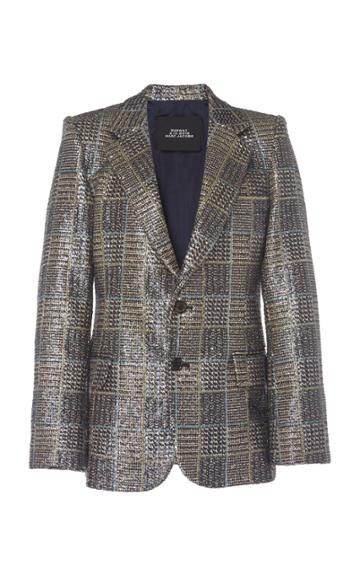 Marc Jacobs Checked Sequin-embellished Blazer