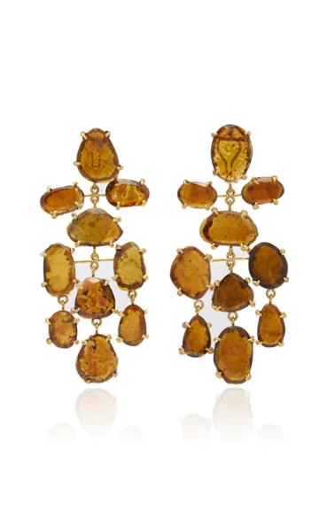 Moda Operandi Lisa Eisner Brown Tourmaline Asteroid Earrings