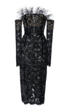 Ralph & Russo Paint Splash Cocktail Lace Dress