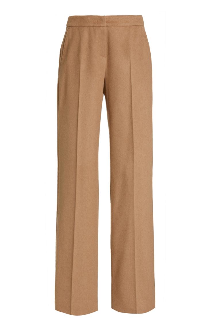 Max Mara Pescia High-rise Wool Straight-leg Trousers