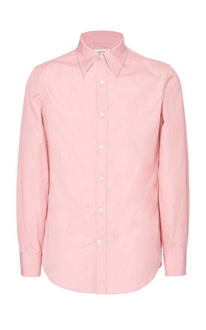 Moda Operandi Alexander Mcqueen Silk Poplin Shirt Size: 15