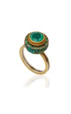 Judy Geib One-of-a-kind Columbian Emerald Ring