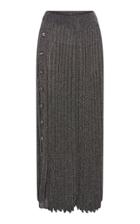 Christopher Esber Rib-knit Lurex Midi Skirt
