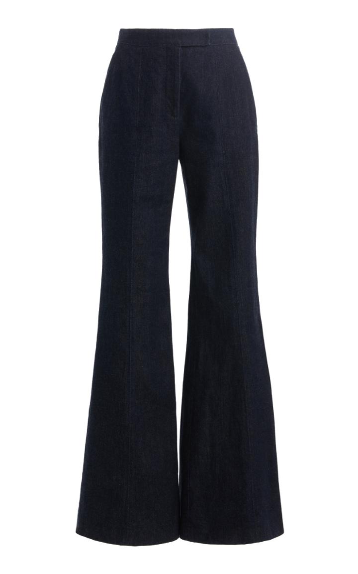 Moda Operandi Gabriela Hearst Leda Raw Denim Flared Jean