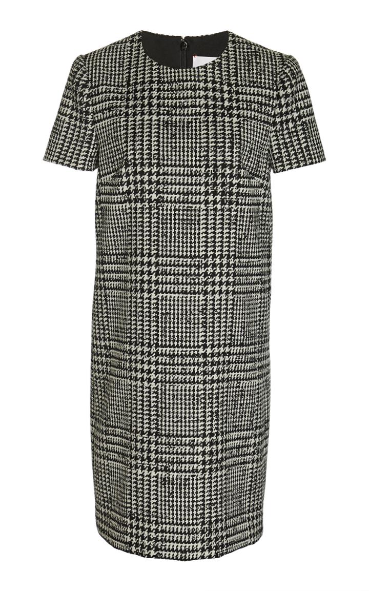 Carolina Herrera Prince Of Wales Checked Mini Shift Dress