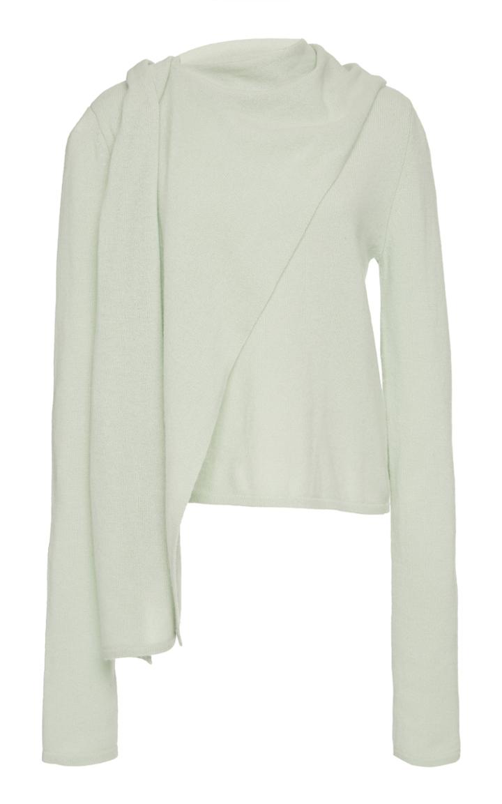 Sally Lapointe Draped Cashmere Sweater
