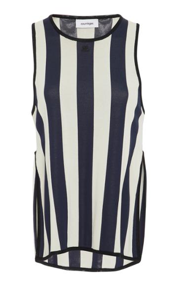Courrges Wide Striped Top