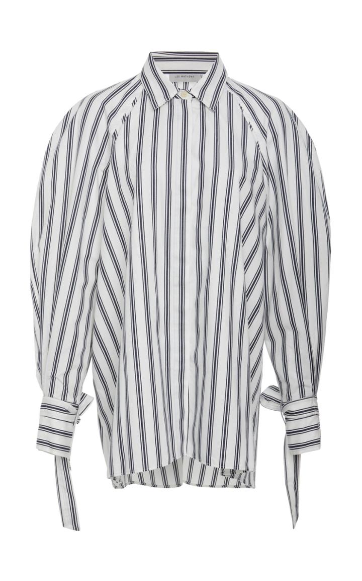 Lee Mathews Freddie Stripe Long Sleeve Shirt
