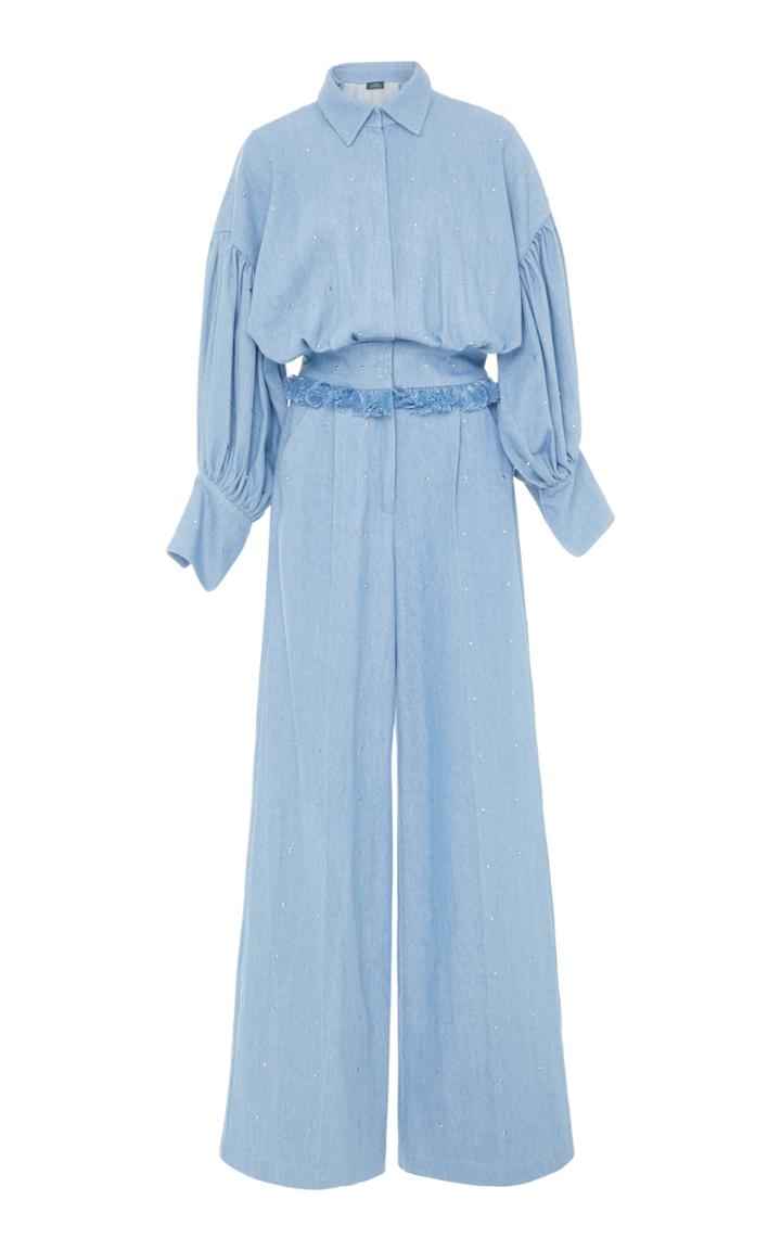 Alena Akhmadullina Puff Sleeve Shirt Overalls