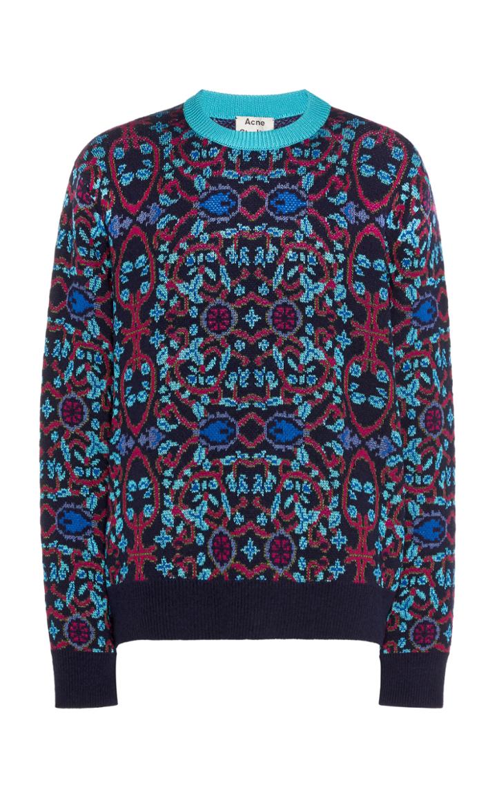 Acne Studios Kornel Jacquard Wool-blend Sweater