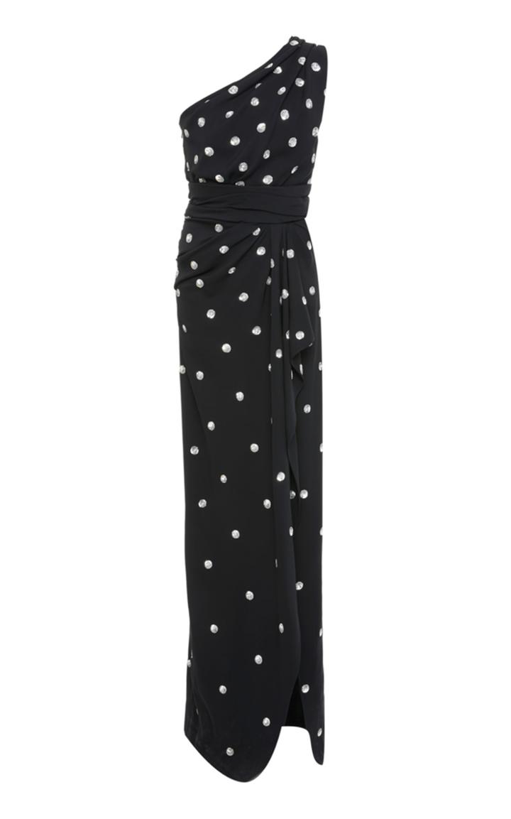 Oscar De La Renta One Shoulder Gown