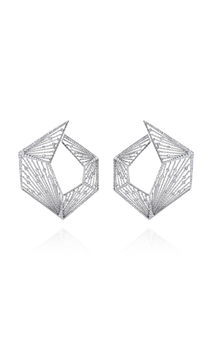 Mike Joseph White Gold And Diamond Earrings