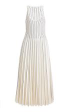 Moda Operandi Gabriela Hearst Zeleia Pleated Striped Wool-blend Knit Midi Dress