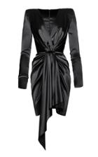 Alexandre Vauthier V-neck Silk-blend Mini Dress