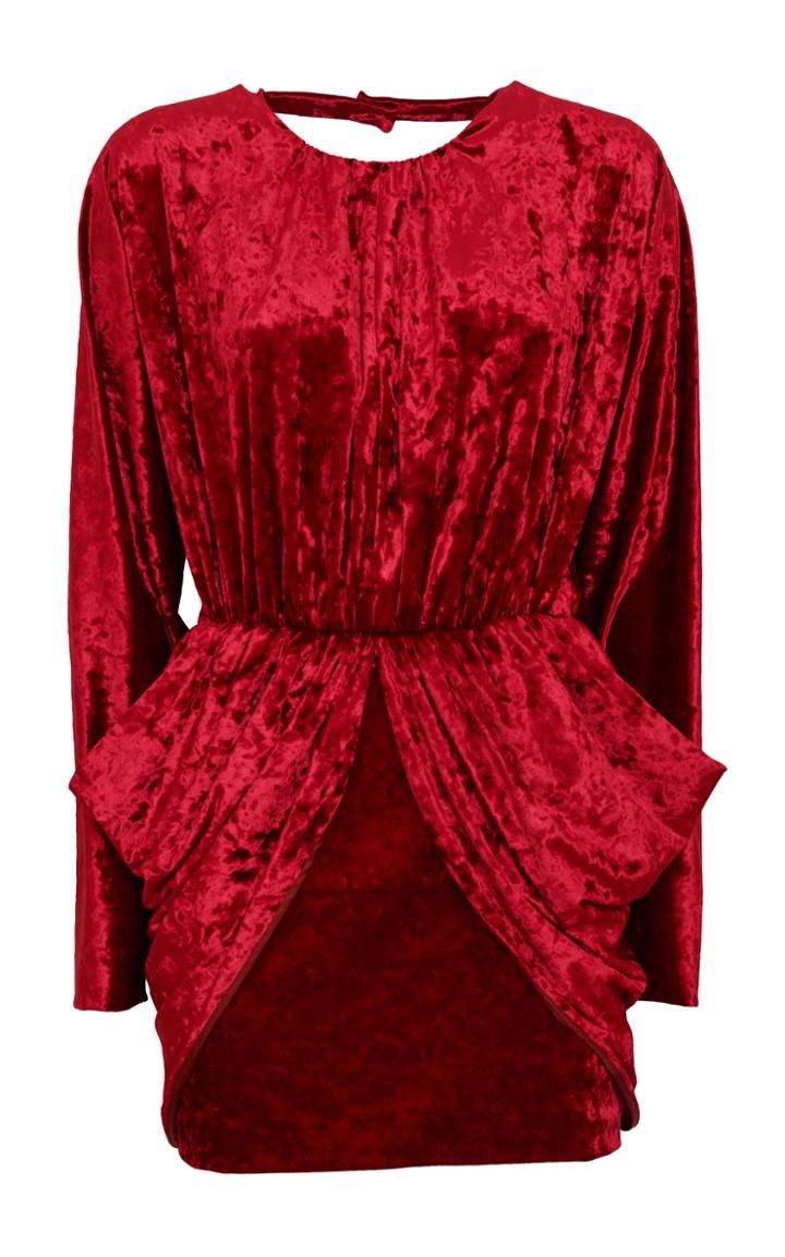 Sara Battaglia Puffed-skirt Mini Dress