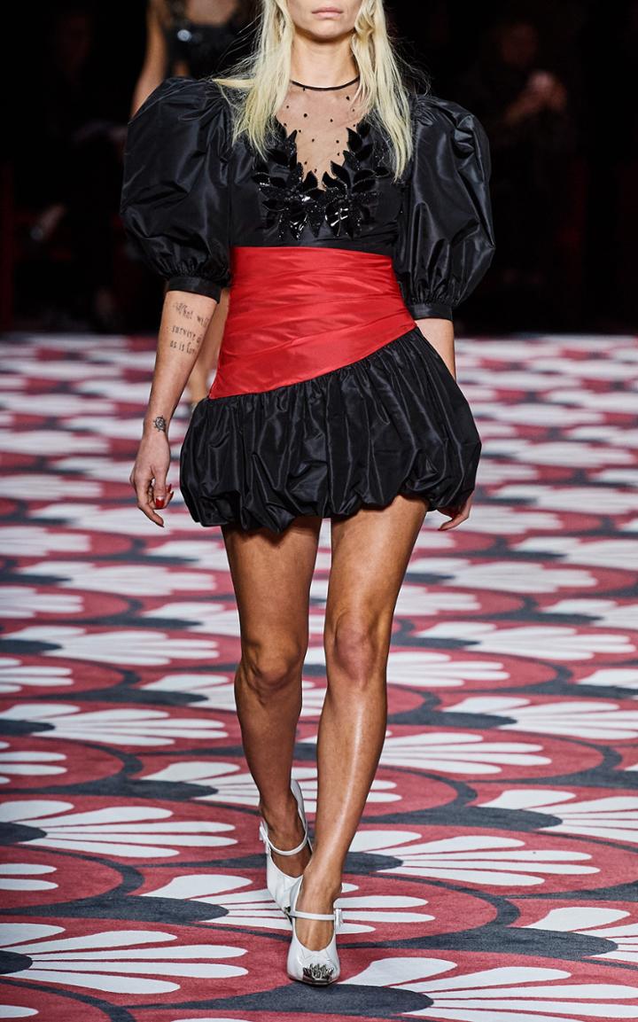 Moda Operandi Miu Miu Embellished Neckline Mini Dress
