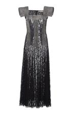 Christopher Kane Structured Sleeve Sequin And Lace Dress