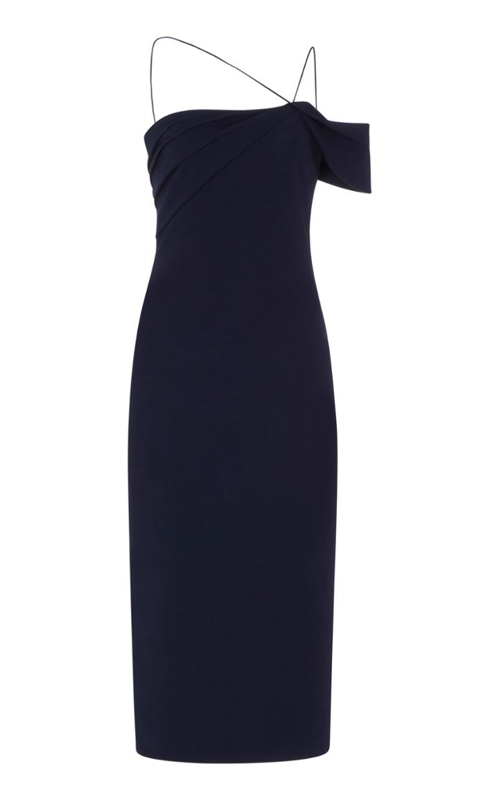 Cushnie Pintucked Cady Dress