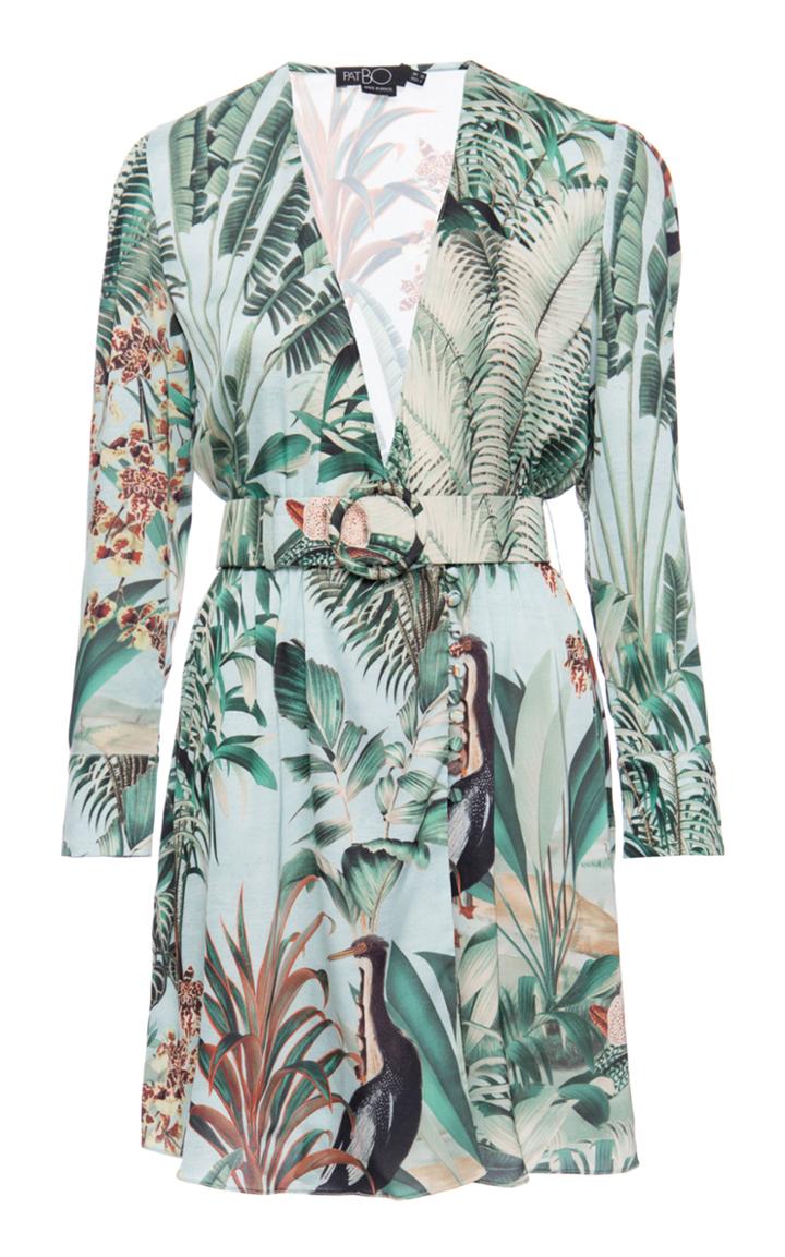 Moda Operandi Patbo Eden Print Mini Dress Size: S